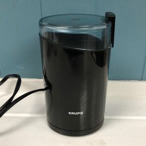 Krups F2034251 Electric Spice and Coffee‎ Grinder, Stainless Steel Blades, Black